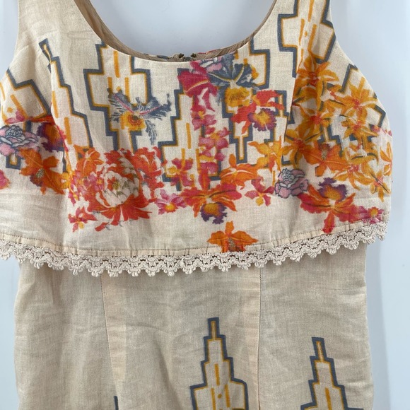 FREE PEOPLE Dress Size 4 Mini Boho Bohemian Sleeveless Mini Festival Concert - Picture 7 of 14